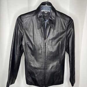ColeBrook & Co. Outerwear Black 100% Leather Women's Jacket Large